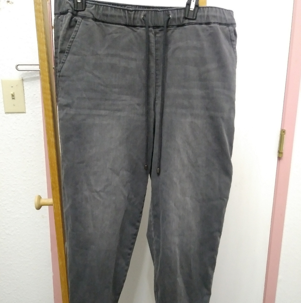 Skinny Girl Drawstring Pants Size M 27" inseam (Minor damage)